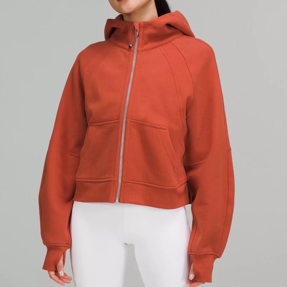 lululemon athletica | Tops | Bnwt Lululemon Scuba Oversized Full Zip Red  Rock Xss | Poshmark